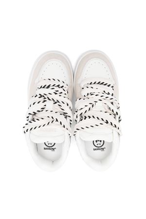 white leather sneakers BARROW KIDS | F4BKJUSN148002